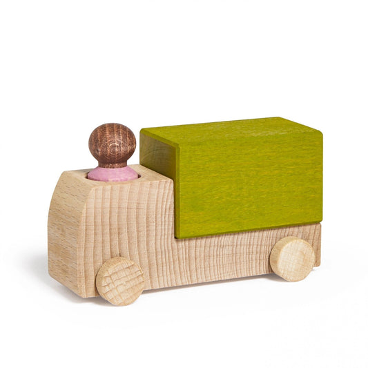 Lubulona Lime Truck with pink figure - vendor-unknown - Honeybee Toys