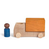 Lubulona Ochre Truck with blue figure - vendor-unknown - Honeybee Toys
