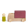 Lubulona Plum Truck with lime figure - vendor-unknown - Honeybee Toys