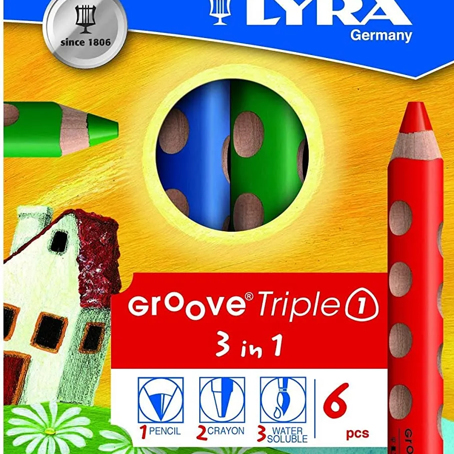 Lyra Pencils Groove Triple One 6 - vendor-unknown - Honeybee Toys