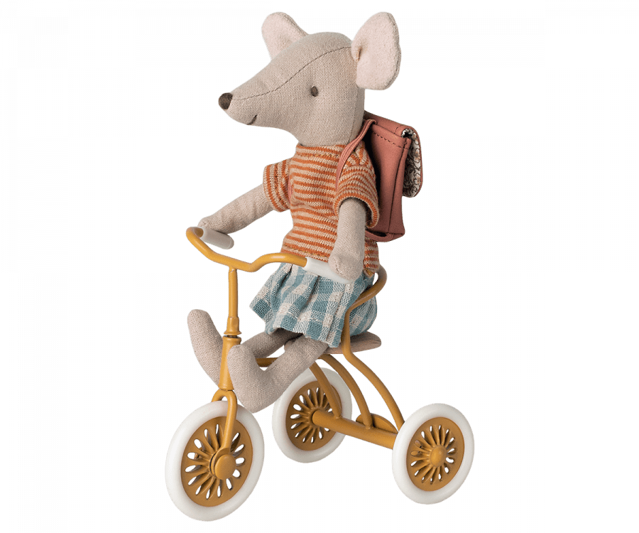 Maileg Abri à Tricycle Mouse Ochre - vendor-unknown - Honeybee Toys