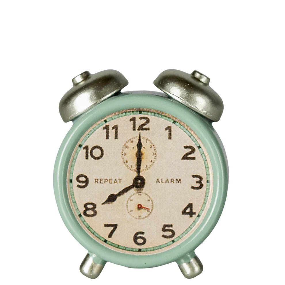 Maileg Alarm Clock Mouse Mint - vendor-unknown - Honeybee Toys