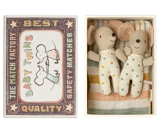 Maileg Baby Twins in Box 2023 - vendor-unknown - Honeybee Toys