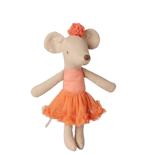 Maileg Ballerina Mouse Big Sister Dusty Coral - vendor-unknown - Honeybee Toys