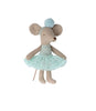 Maileg Ballerina Mouse Little Sister Light Mint - vendor-unknown - Honeybee Toys