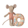 Maileg Beach Mouse Little Sister with Float Flower - vendor-unknown - Honeybee Toys
