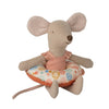 Maileg Beach Mouse Little Sister with Float Flower - vendor-unknown - Honeybee Toys