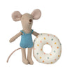 Maileg Beach Mouse Little Sister with Float Multi Dot - vendor-unknown - Honeybee Toys