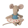 Maileg Beach Mouse Little Sister with Float Red Dot - vendor-unknown - Honeybee Toys
