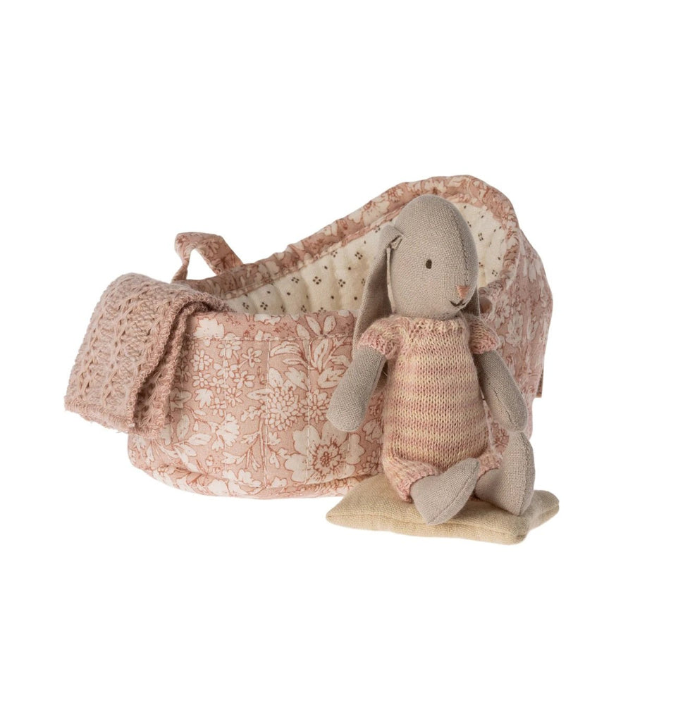 Maileg Bunny Carry Cot Micro Assorted - vendor-unknown - Honeybee Toys