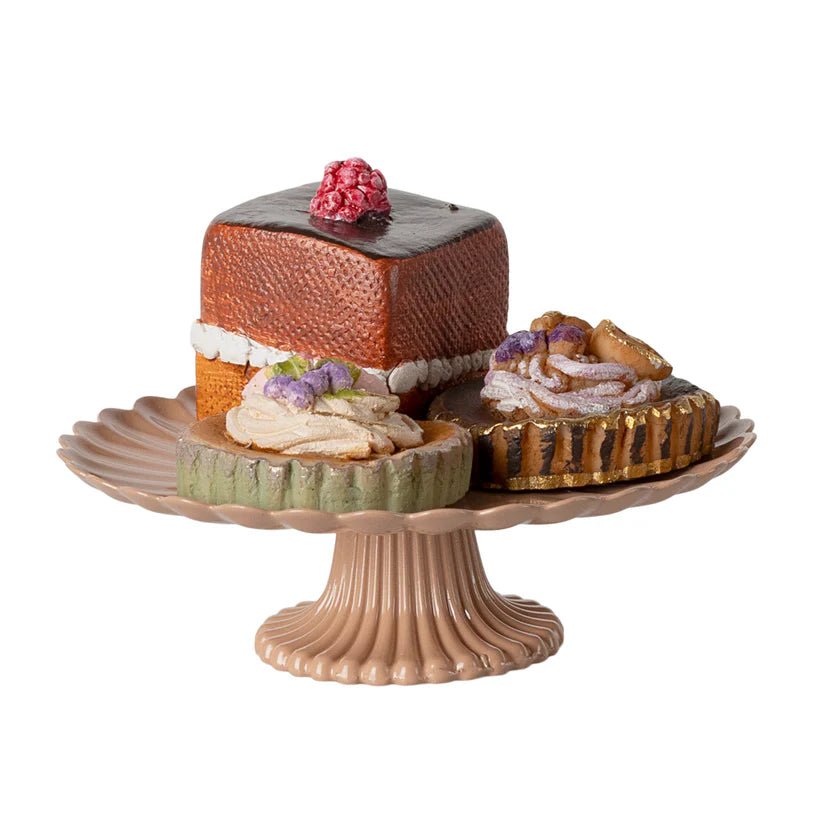Maileg Cakes and Cake Stand - vendor-unknown - Honeybee Toys