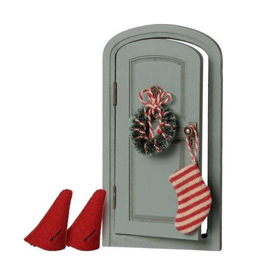 Maileg Christmas Door Set Mouse - vendor-unknown - Honeybee Toys