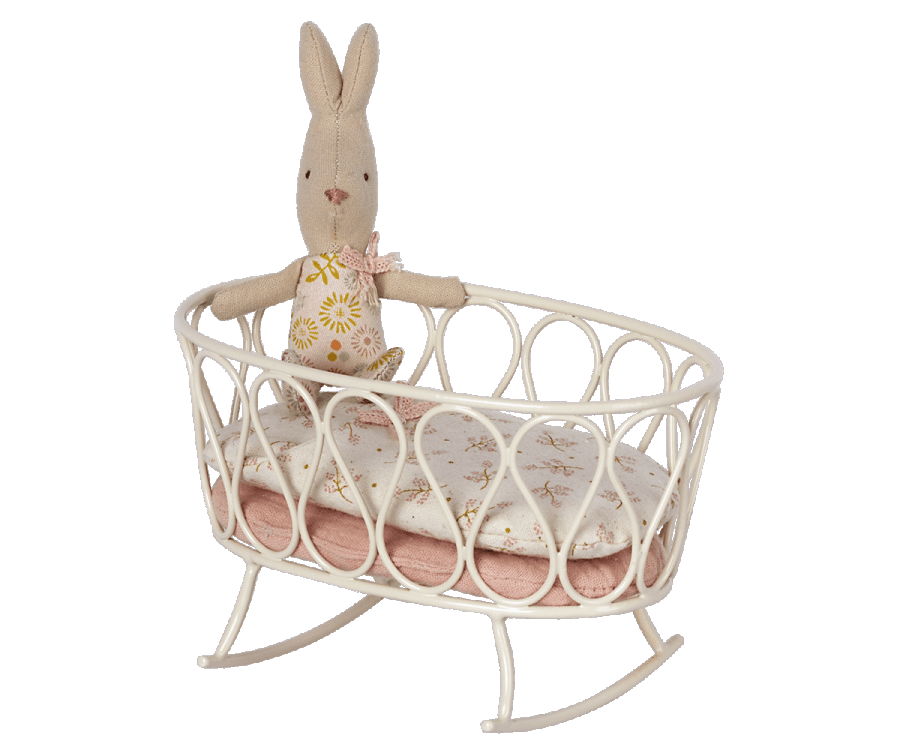 Maileg Cradle with Sleeping Bag MY Rose - vendor-unknown - Honeybee Toys