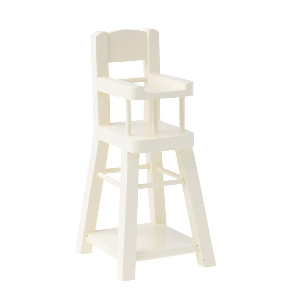 Maileg High Chair Micro White - vendor-unknown - Honeybee Toys