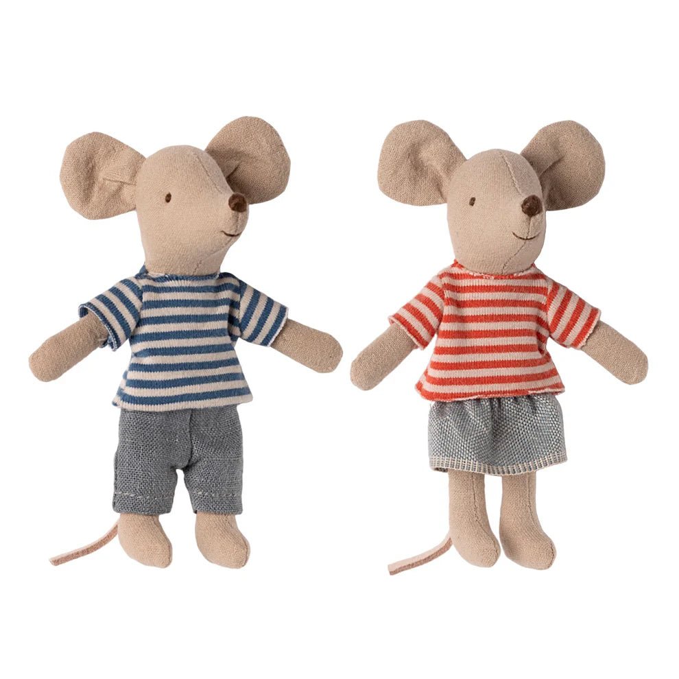 Maileg Louimax & Stella Little Brother & Sister Mouse - vendor-unknown - Honeybee Toys