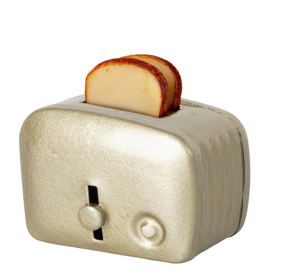Maileg Miniature Toaster Silver - vendor-unknown - Honeybee Toys