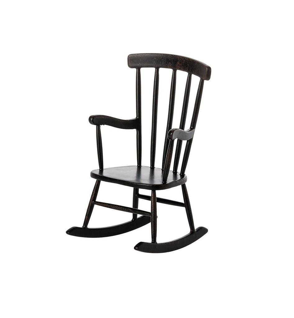 Maileg Rocking Chair Mouse Anthracite - vendor-unknown - Honeybee Toys