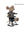 Maileg Rocking Chair Mouse Anthracite - vendor-unknown - Honeybee Toys