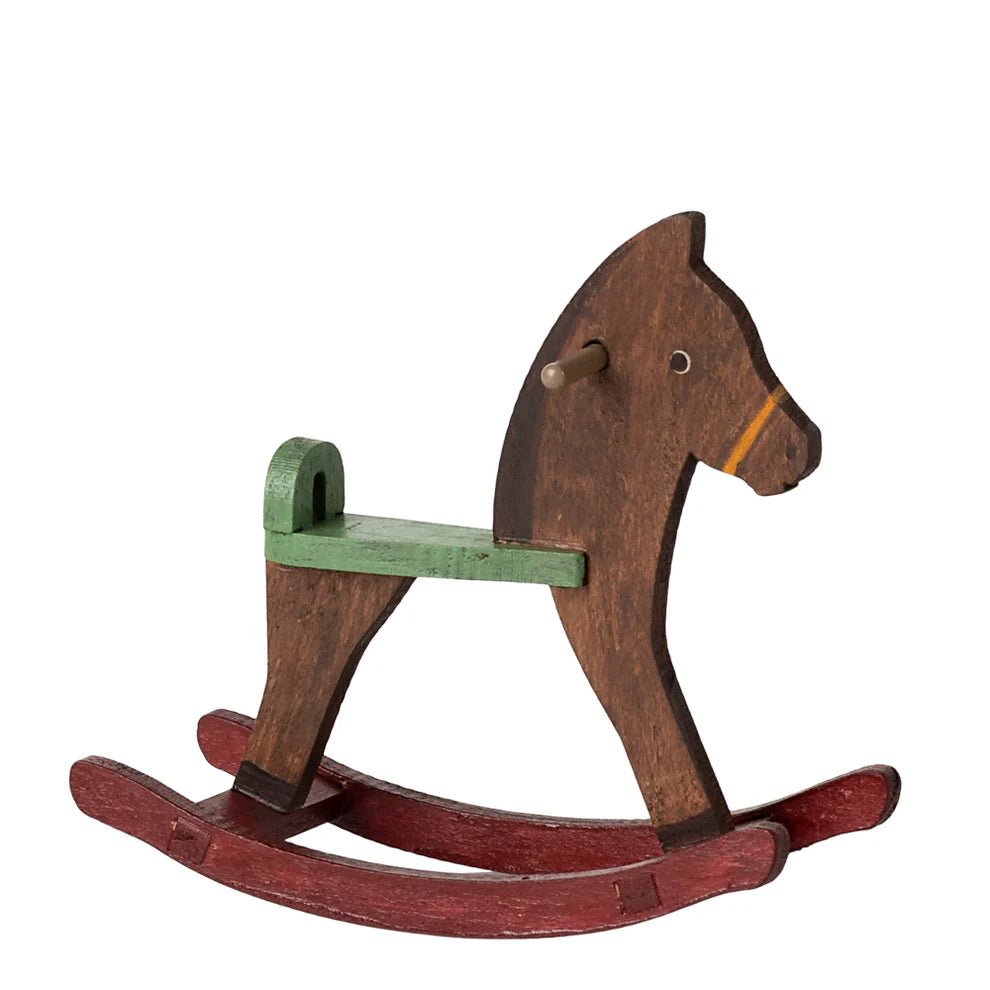 Maileg Rocking Horse Dark Brown - vendor-unknown - Honeybee Toys