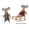 Maileg Sled Mouse - vendor-unknown - Honeybee Toys