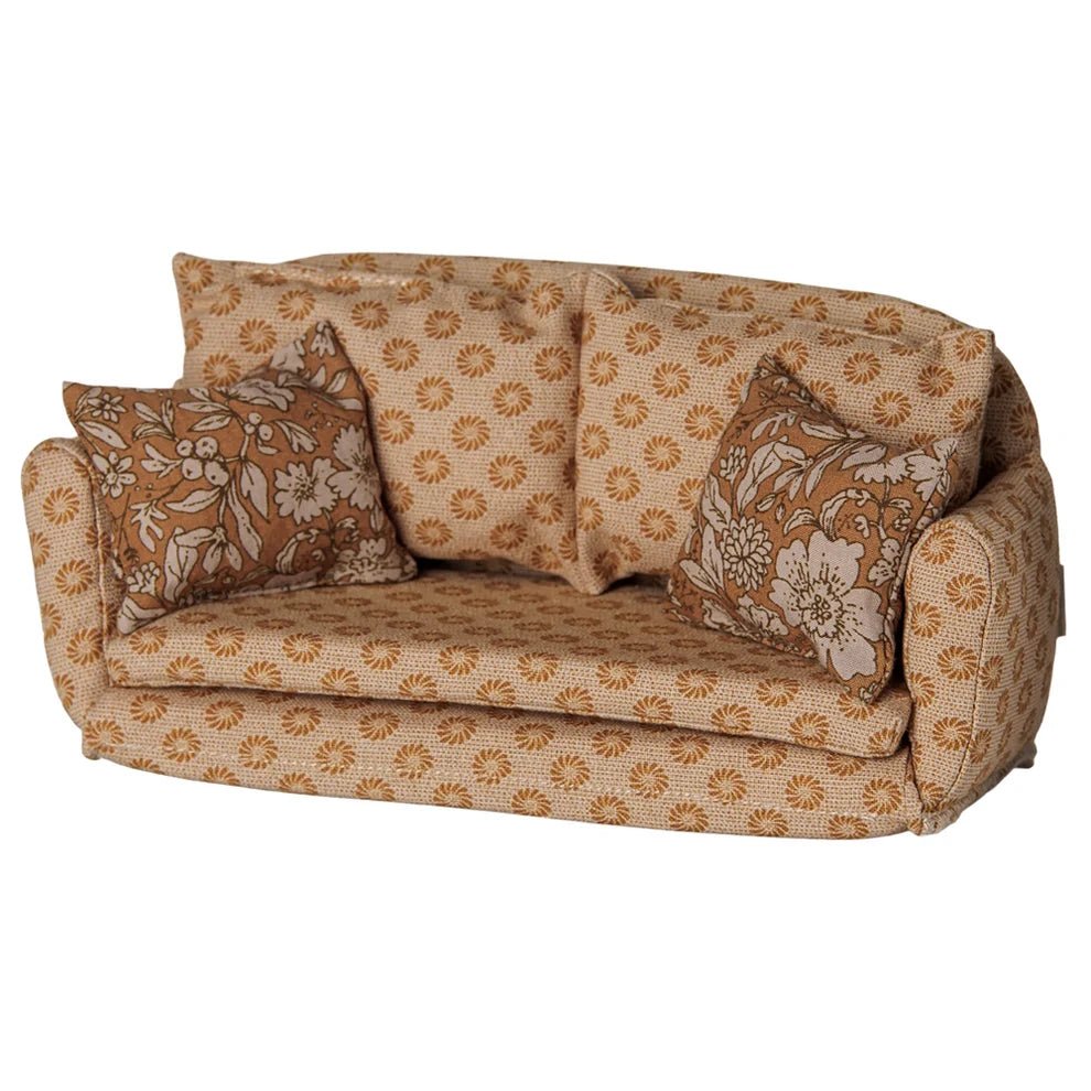 Maileg Sofa Bed Mouse Large Ocher - vendor-unknown - Honeybee Toys