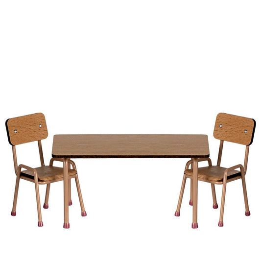 Maileg Table & Chair Set Powder - vendor-unknown - Honeybee Toys