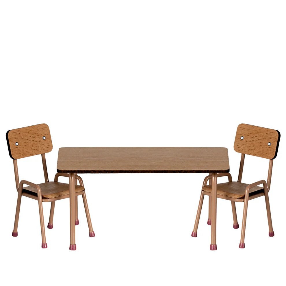 Maileg Table & Chair Set Powder - vendor-unknown - Honeybee Toys
