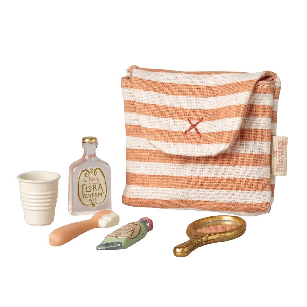 Maileg Toothbrush Set Coral - vendor-unknown - Honeybee Toys