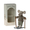 Maileg Winter Big Brother with Skis - vendor-unknown - Honeybee Toys