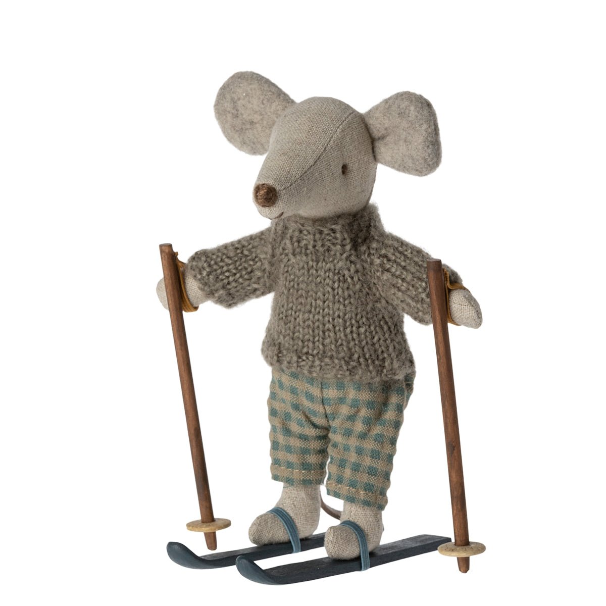 Maileg Winter Big Brother with Skis - vendor-unknown - Honeybee Toys