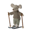 Maileg Winter Big Brother with Skis - vendor-unknown - Honeybee Toys