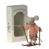 Maileg Winter Big Sister with Skis - vendor-unknown - Honeybee Toys