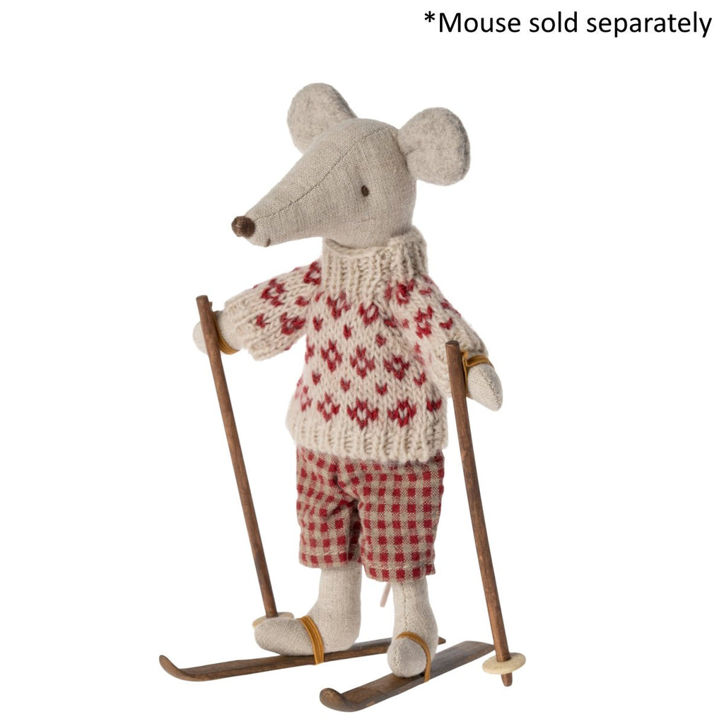 Maileg Winter Ski Set Mum and Dad Mouse - vendor-unknown - Honeybee Toys