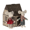 Maileg Winter Twins In House - vendor-unknown - Honeybee Toys