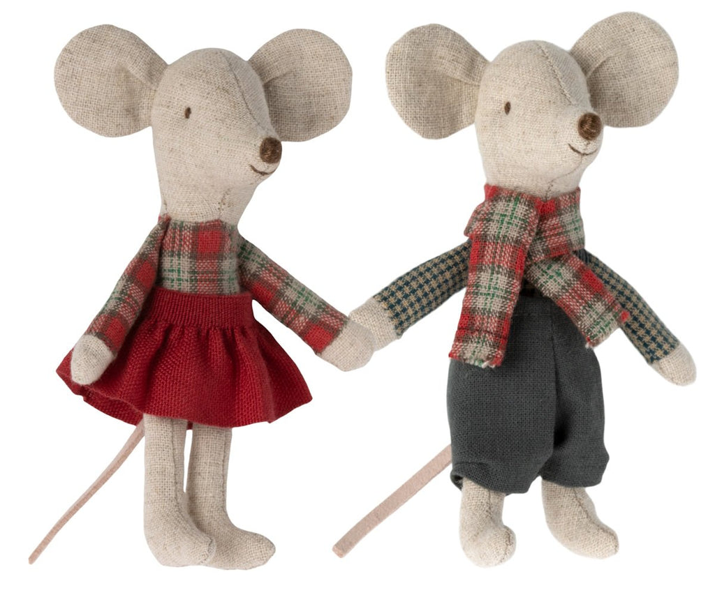Maileg Winter Twins In House - vendor-unknown - Honeybee Toys