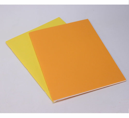 Main Lesson Book A4 Portrait 1 Blank 1 Lined 15 mm Orange 32 pages - vendor-unknown - Honeybee Toys