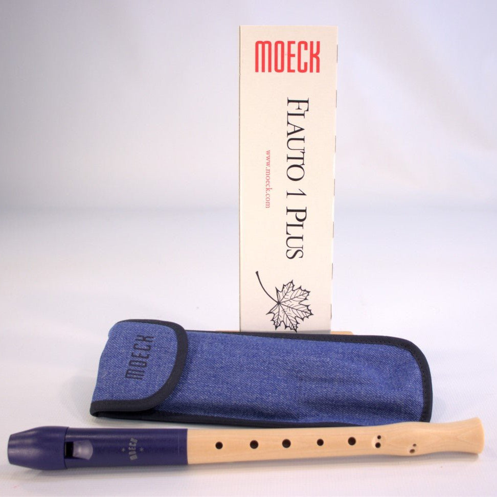 Moeck Recorder Diatonic Flauto 1 Plus Baroque Fingering Double Holes - vendor-unknown - Honeybee Toys