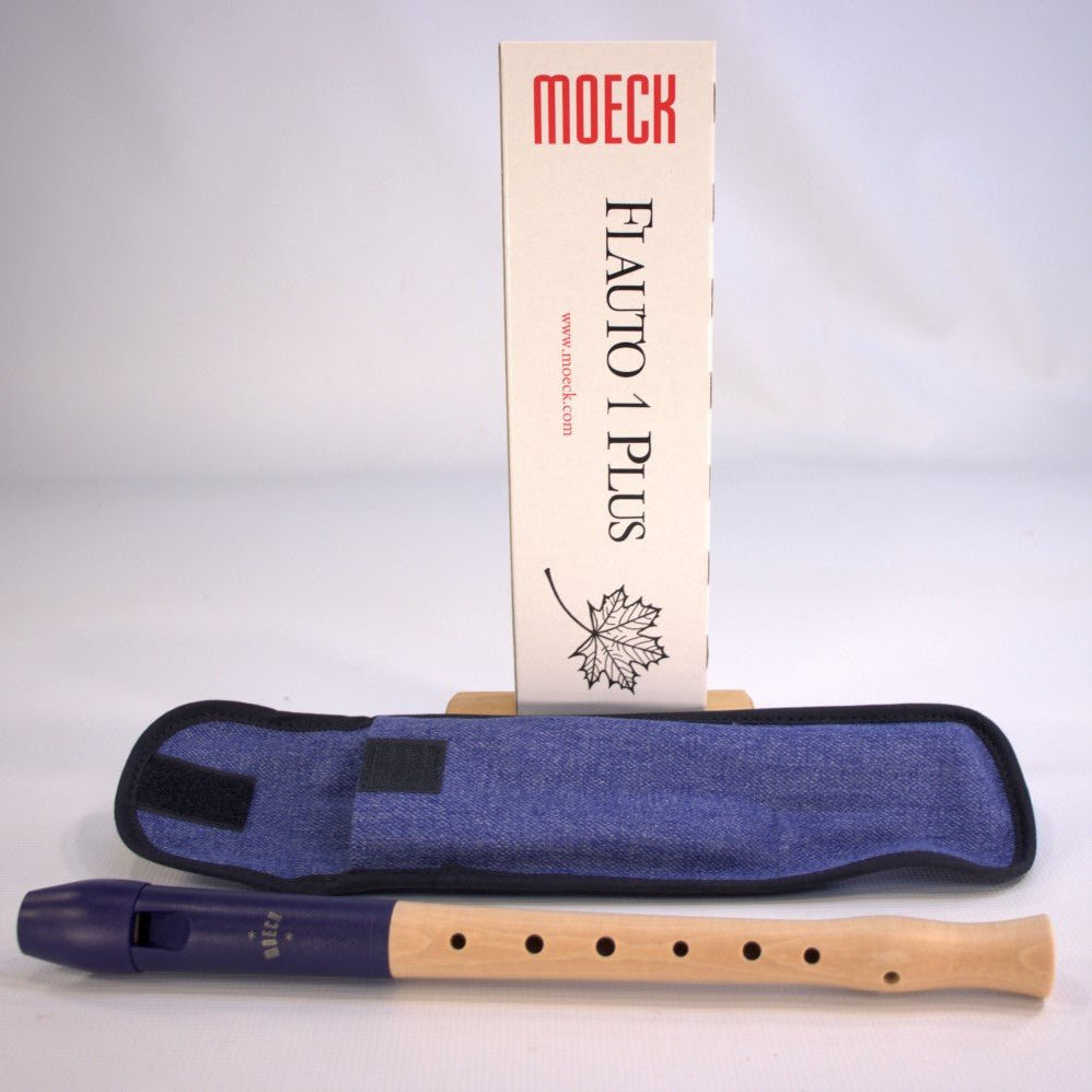 Moeck Recorder Diatonic Flauto 1 Plus Baroque Fingering Single Holes - vendor-unknown - Honeybee Toys