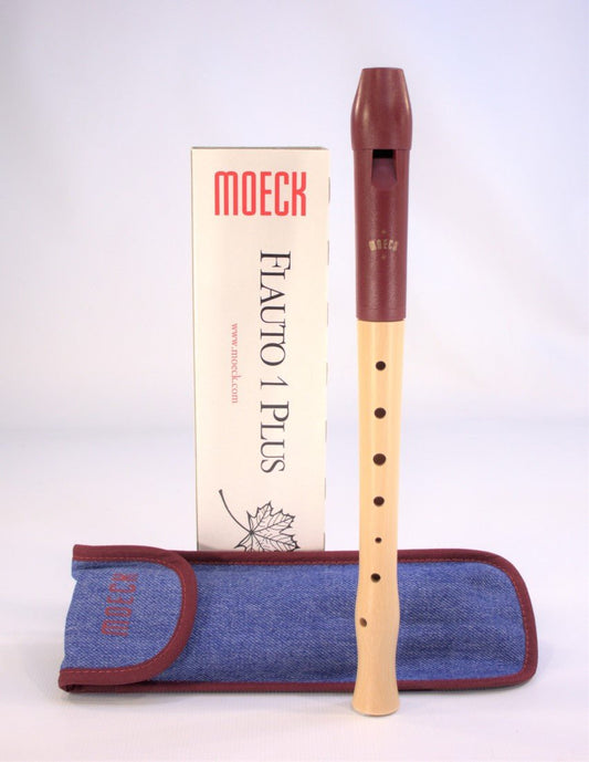 Moeck Recorder Diatonic Flauto 1 Plus German Fingering Single Holes - vendor-unknown - Honeybee Toys