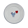 Muender Small Plate 18cm Decoration Heart Bird - vendor-unknown - Honeybee Toys