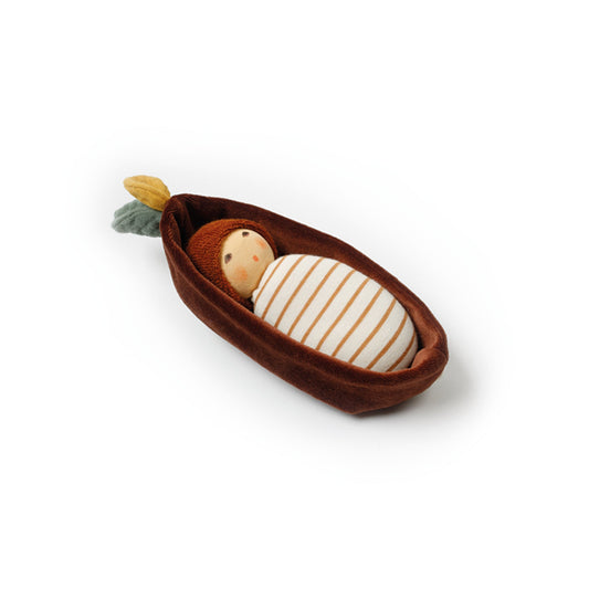 Nanchen Baby Oak in Bark Bed stripes - vendor-unknown - Honeybee Toys