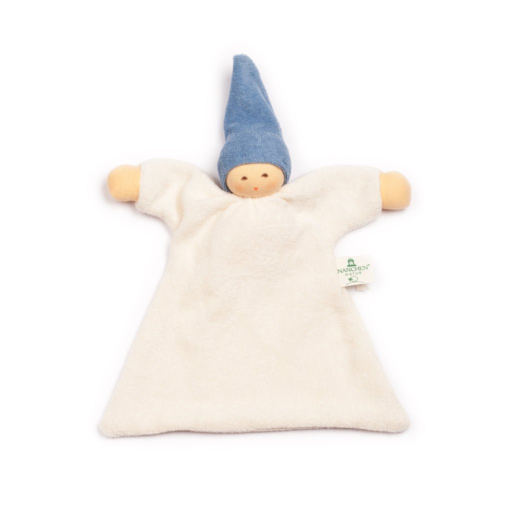Nanchen Comforter (Nuckel Doll) with Blue Hat - vendor-unknown - Honeybee Toys