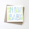 New Baby Card Baby Blue - vendor-unknown - Honeybee Toys