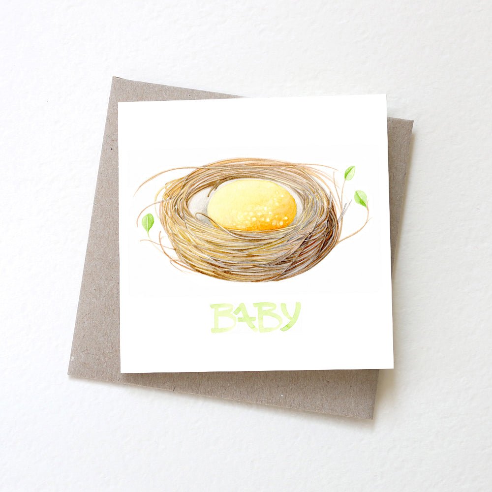 New Baby Card Baby Nest - vendor-unknown - Honeybee Toys