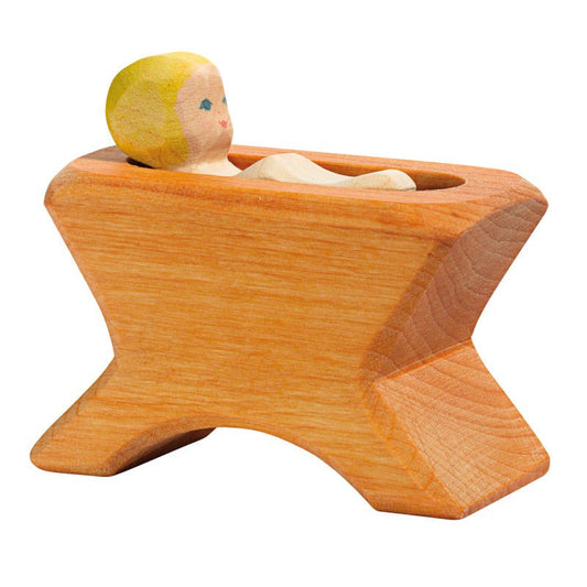 Ostheimer Crib with Child - vendor-unknown - Honeybee Toys