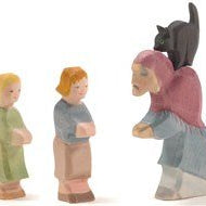 Ostheimer Hansel and Gretel, with Witch and Cat - vendor-unknown - Honeybee Toys
