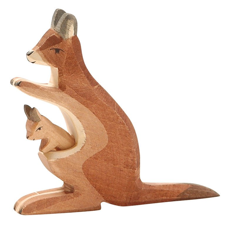 Ostheimer Kangaroo with Baby - vendor-unknown - Honeybee Toys