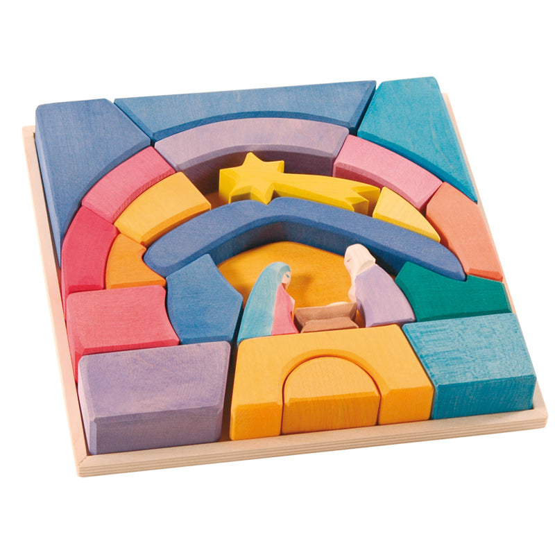 Ostheimer Blocks Nativity Set