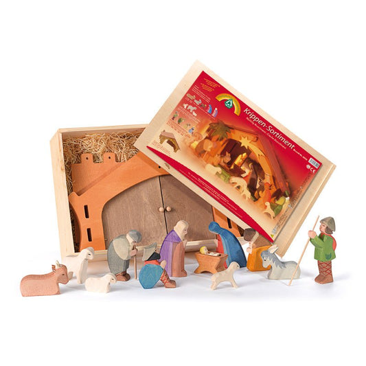 Ostheimer Nativity Set 13 Pieces - vendor-unknown - Honeybee Toys