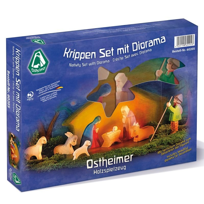 Ostheimer Nativity Set with Diorama - vendor-unknown - Honeybee Toys